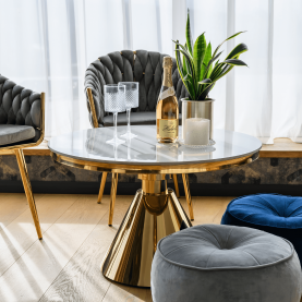 Dohányzóasztal. arany/fehér márvány. GREIS TYP 2 Dohányzóasztal. arany/fehér márvány. GREIS TYP 2