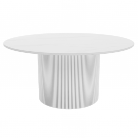 Dohányzóasztal. fehér márvány/MDF. átmérő 80 cm. MAHIR TYP 1 Dohányzóasztal. fehér márvány/MDF. átmérő 80 cm. MAHIR TYP 1