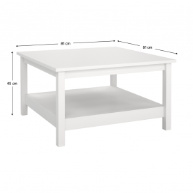 Dohányzóasztal. fehér. PARIS 79667 Dohányzóasztal. fehér. PARIS 79667