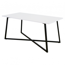Dohányzóasztal. fehér/fekete. BERTEL Dohányzóasztal. fehér/fekete. BERTEL