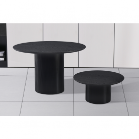 Dohányzóasztal. fekete. átmérő 80 cm. MAHIR TYP 2 Dohányzóasztal. fekete. átmérő 80 cm. MAHIR TYP 2