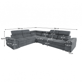 Ülőgarnitúra. sotétszürke Sereno szovet. SEGORIA LUX Ülőgarnitúra. sotétszürke Sereno szovet. SEGORIA LUX