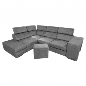 Ülőgarnitúra. szürke. balos. MALAGA