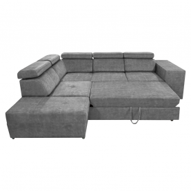 Ülőgarnitúra. szürke. balos. MALAGA