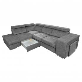 Ülőgarnitúra. szürke. balos. MALAGA