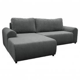 Ülőgarnitúra. szürke. balos. VELINA ROH