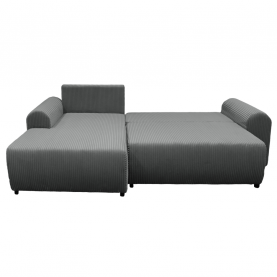 Ülőgarnitúra. szürke. balos. VELINA ROH