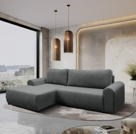 Ülőgarnitúra. szürke. balos. VELINA ROH