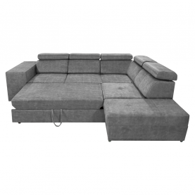 Ülőgarnitúra. szürke. jobbos. MALAGA