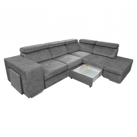 Ülőgarnitúra. szürke. jobbos. MALAGA