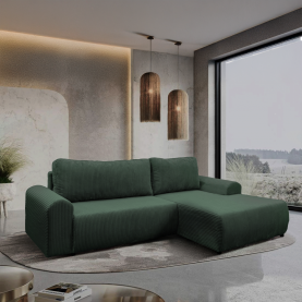 Ülőgarnitúra. zold. jobbos. VELINA ROH