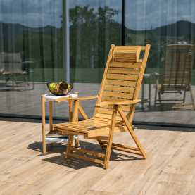 Kerti állítható szék. természetes. bambusz. URSEL Kerti állítható szék. természetes. bambusz. URSEL