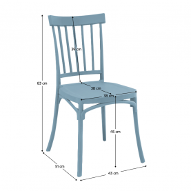 Rakásolható szék. kék. SAZEN Rakásolható szék. kék. SAZEN