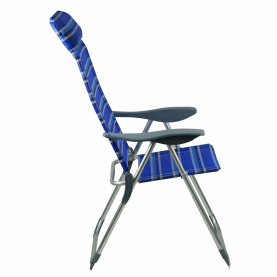Állítható kerti szék. kék/szürke. AVELAR