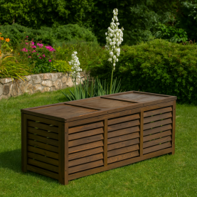 Kerti tárolódoboz. barna. LADAM Kerti tárolódoboz. barna. LADAM