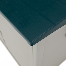 Kerti tárolódoboz. szürke/zold. KORTEZ Kerti tárolódoboz. szürke/zold. KORTEZ