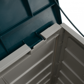 Kerti tárolódoboz. szürke/zold. KORTEZ Kerti tárolódoboz. szürke/zold. KORTEZ