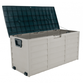 Kerti tárolódoboz. szürke/zold. KORTEZ Kerti tárolódoboz. szürke/zold. KORTEZ