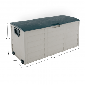 Kerti tárolódoboz. szürke/zold. KORTEZ Kerti tárolódoboz. szürke/zold. KORTEZ