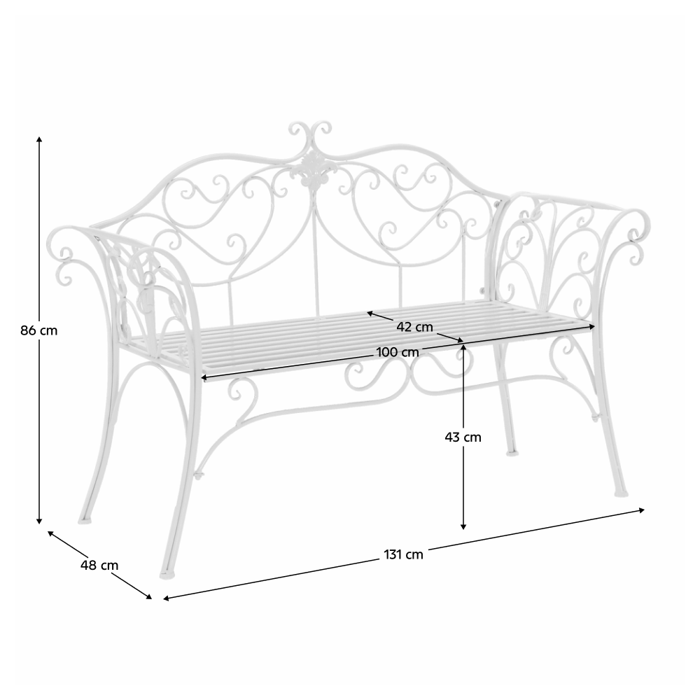 Kerti pad. fehér. ETELIA NEW