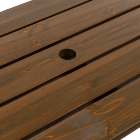 Kerti asztal/pad. 2 az 1-ben. barna. ZAGIR Kerti asztal/pad. 2 az 1-ben. barna. ZAGIR