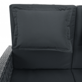 Kerti rattan heverő. szürke/természetes. MALORY