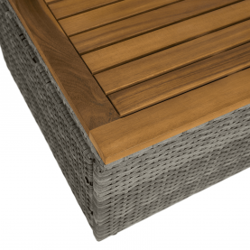 Kerti rattan heverő. szürke/természetes. MALORY