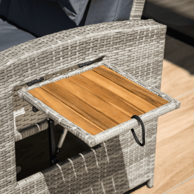 Kerti rattan heverő. szürke/természetes. MALORY