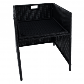 Kerti rattan szett. akácfa. fekete/krémszínű/természetes. MELFORD Kerti rattan szett. akácfa. fekete/krémszínű/természetes. MELFORD