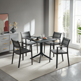 Kerti asztal. fekete. DENTON NEW