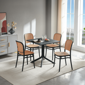 Kerti asztal. fekete. DENTON NEW