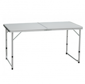 Összecsukható kempingasztal. 120 cm. alumínium/MDF. KEPI TYP 1