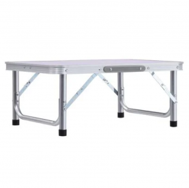 Összecsukható kempingasztal. 60 cm. alumínium/MDF. KEPI TYP 2