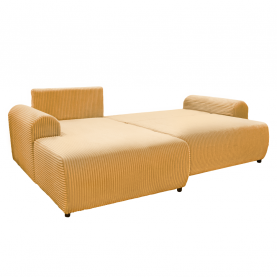 Ülőgarnitúra. mustárszínű. balos. VELINA ROH