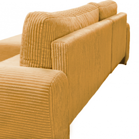 Ülőgarnitúra. mustárszínű. balos. VELINA ROH