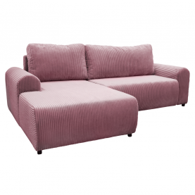 Ülőgarnitúra. rózsaszín. balos. VELINA ROH