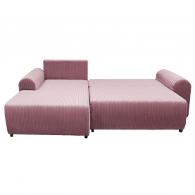 Ülőgarnitúra. rózsaszín. balos. VELINA ROH