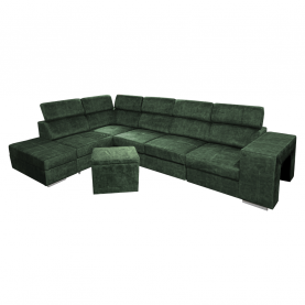 Ülőgarnitúra. smaragdzold. balos. MALAGA BIG