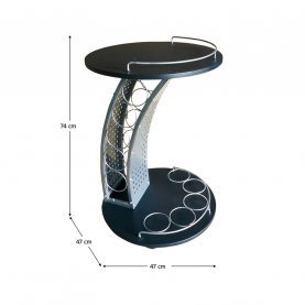 Tálalóasztal. fekete/ezüst. ALADAR NEW Tálalóasztal. fekete/ezüst. ALADAR NEW