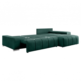 Univerzális ülőgarnitúra. smaragdzold. VEZAN ROH