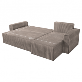 Univerzális ülőgarnitúra. szürkésbézs Taupe. APEL ROH