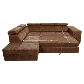 Ülőgarnitúra. barna. balos. MALAGA