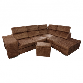 Ülőgarnitúra. barna. jobbos. MALAGA