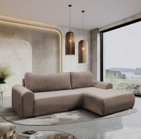 Ülőgarnitúra. barna. jobbos. VELINA ROH