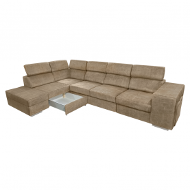 Ülőgarnitúra. bézs. balos. MALAGA BIG