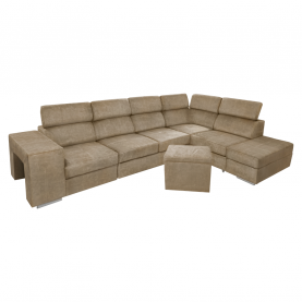 Ülőgarnitúra. bézs. jobbos. MALAGA BIG