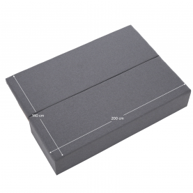 Kihúzható heverő. világosszürke. EUGI