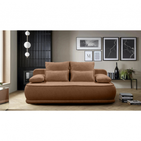 Kihúzható kanapé. barna melír. LAGO