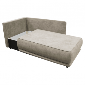 Kihúzható kanapé. bézsesszürke Taupe. balos. LIAMI