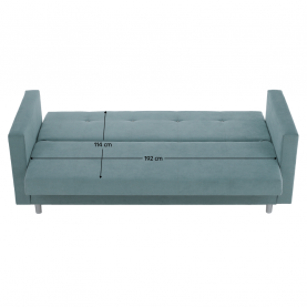 Kihúzható kanapé. mentazold. LILANA